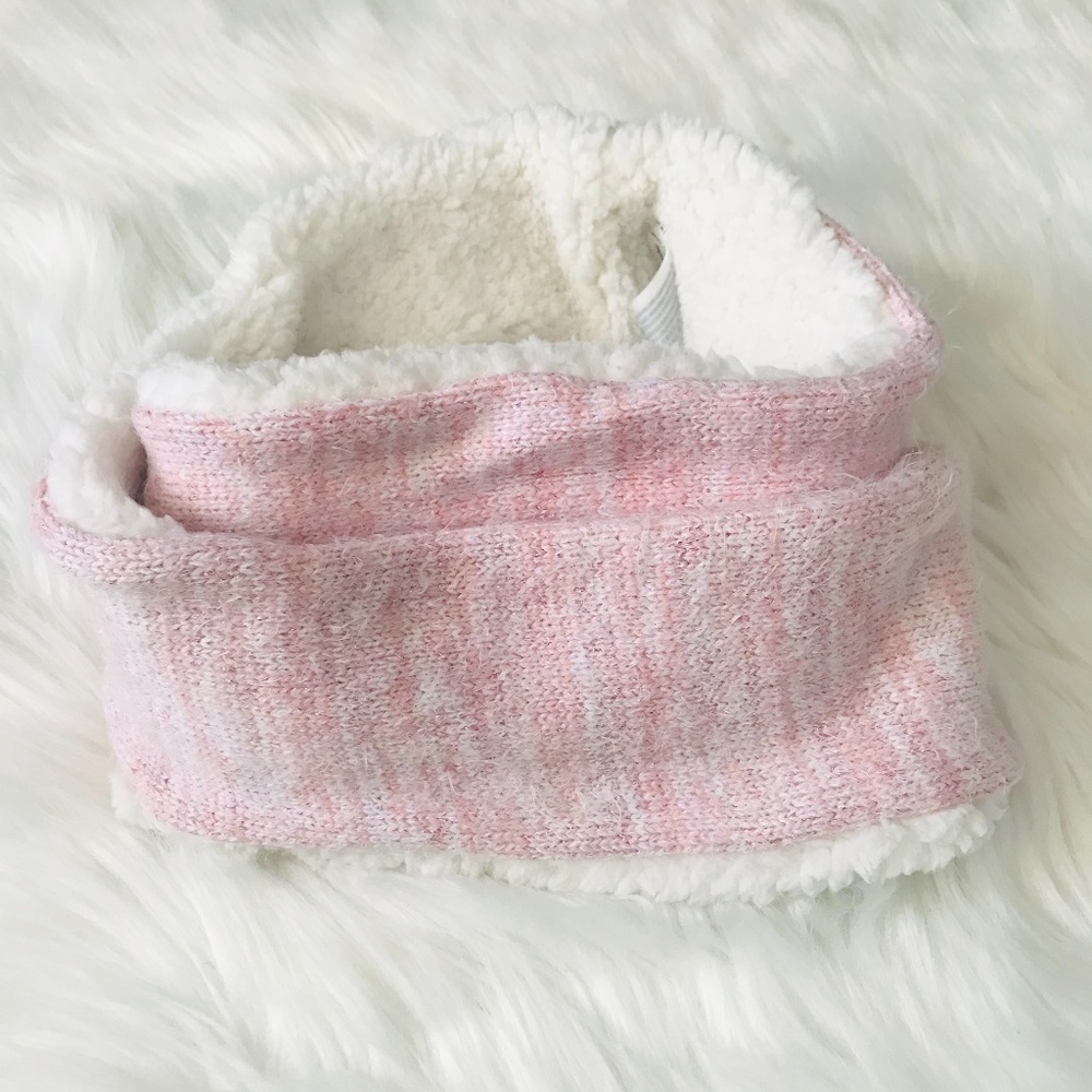 Abercrombie Kids Pink Metallic Infinity Scarf